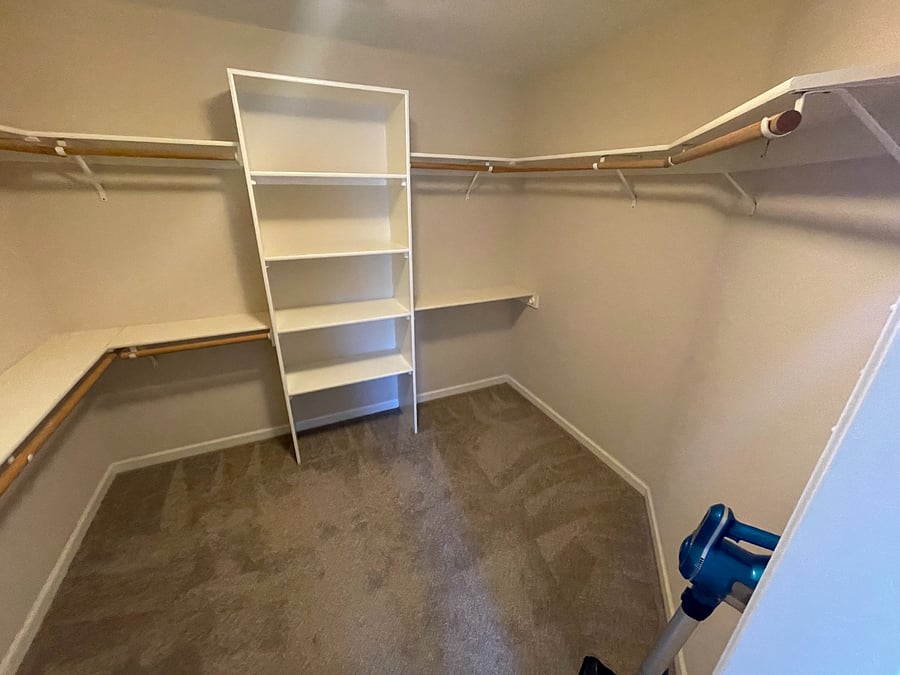 Primary walk-in closet