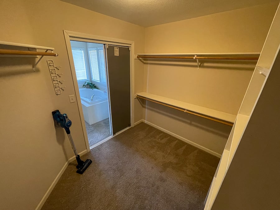 Primary walk-in closet
