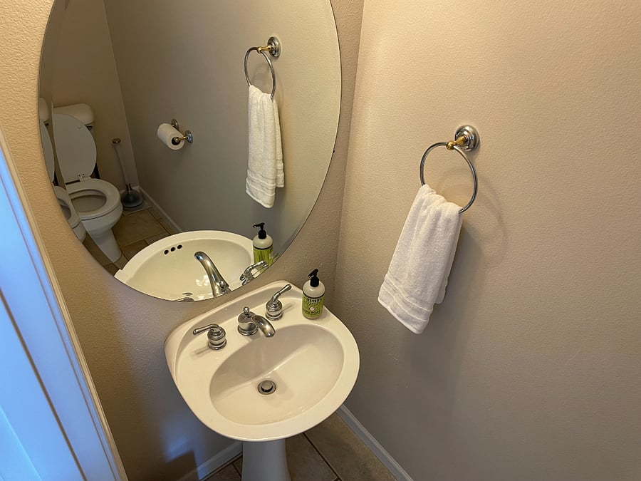 Downstairs half bath