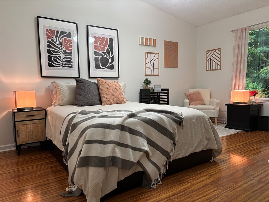 First of two main bedroom options. En-suite bathroom.