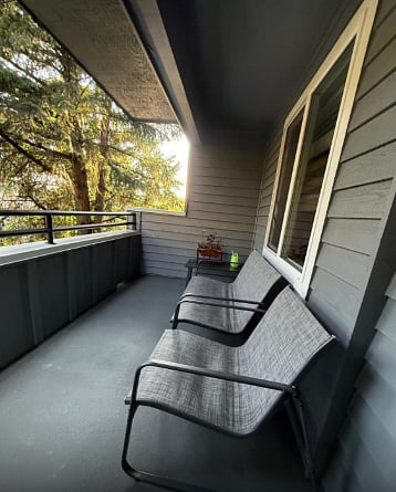 Upstairs deck