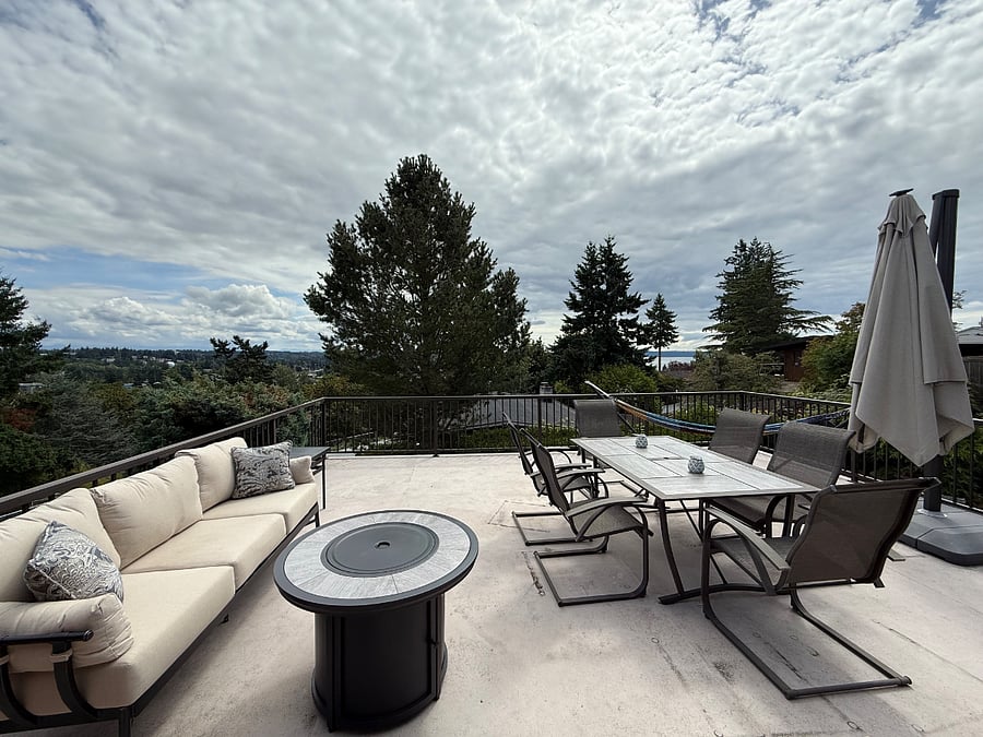shared deck with amazing views