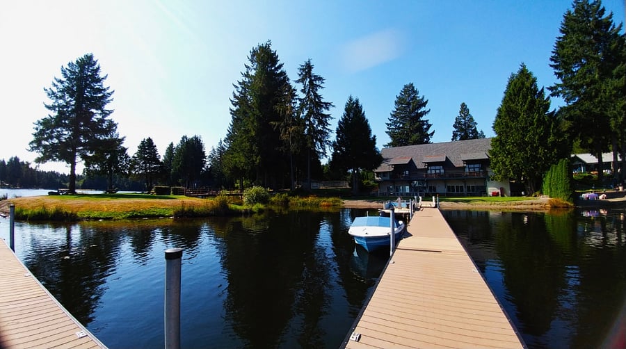 Dock near lake limerick restaurant!