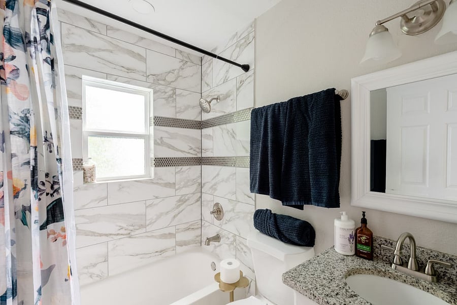 Hallway bathroom