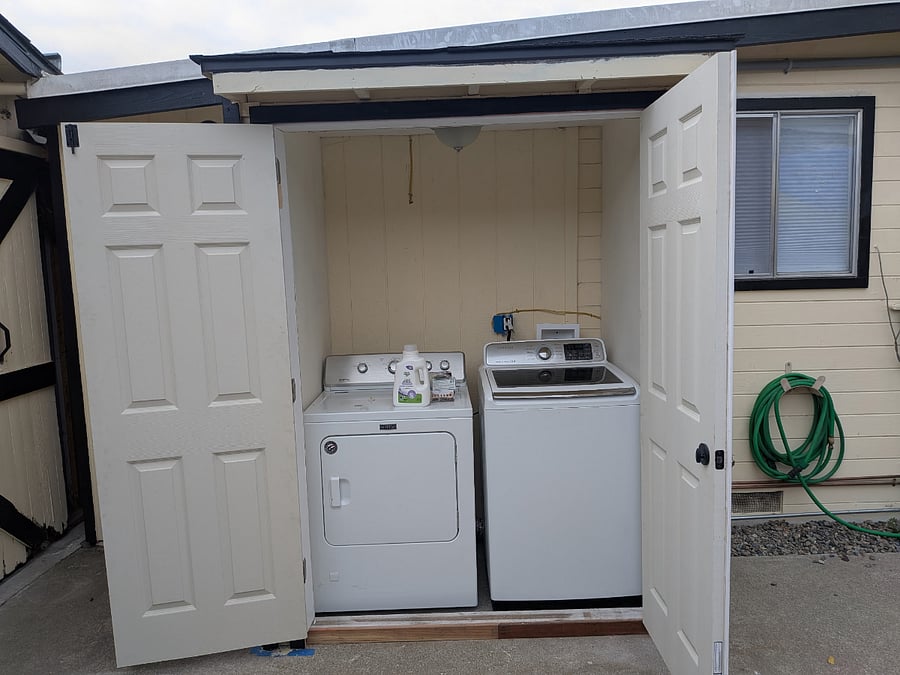 Laundry area for Studio