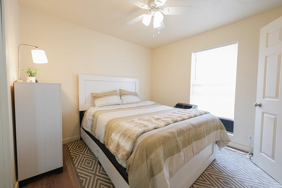 Last, but definitely not least! This bedroom is all about snuggling down in comfort.