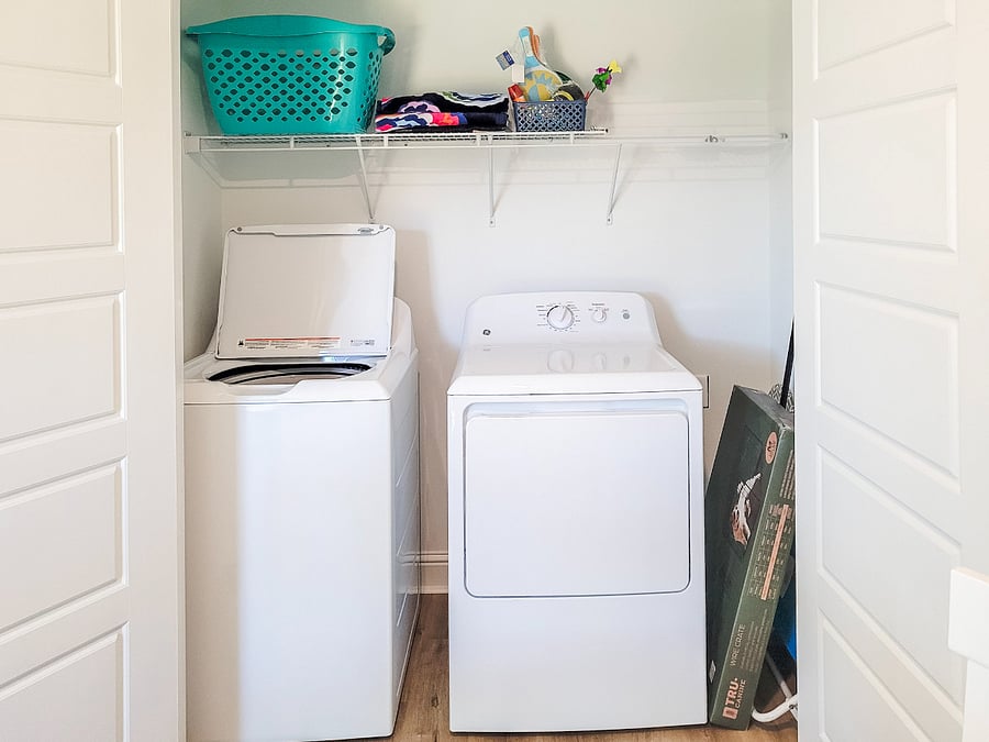 Full washer and dryer in home