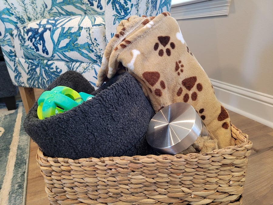 Pet Friendly! Mat and blanket to use for your furbaby, plus other goodies! Get approved first!