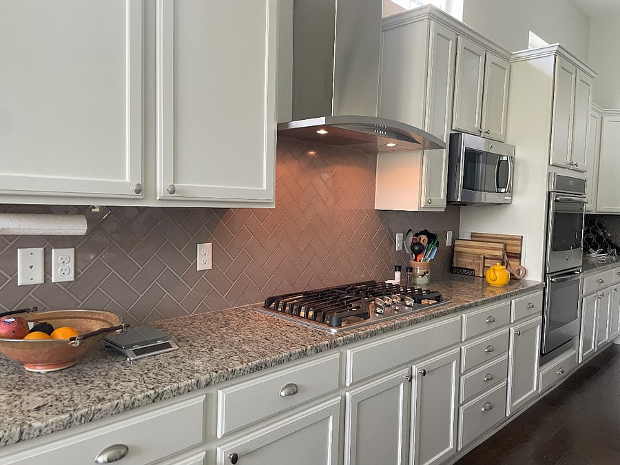 Kitchen with butler's pantry.