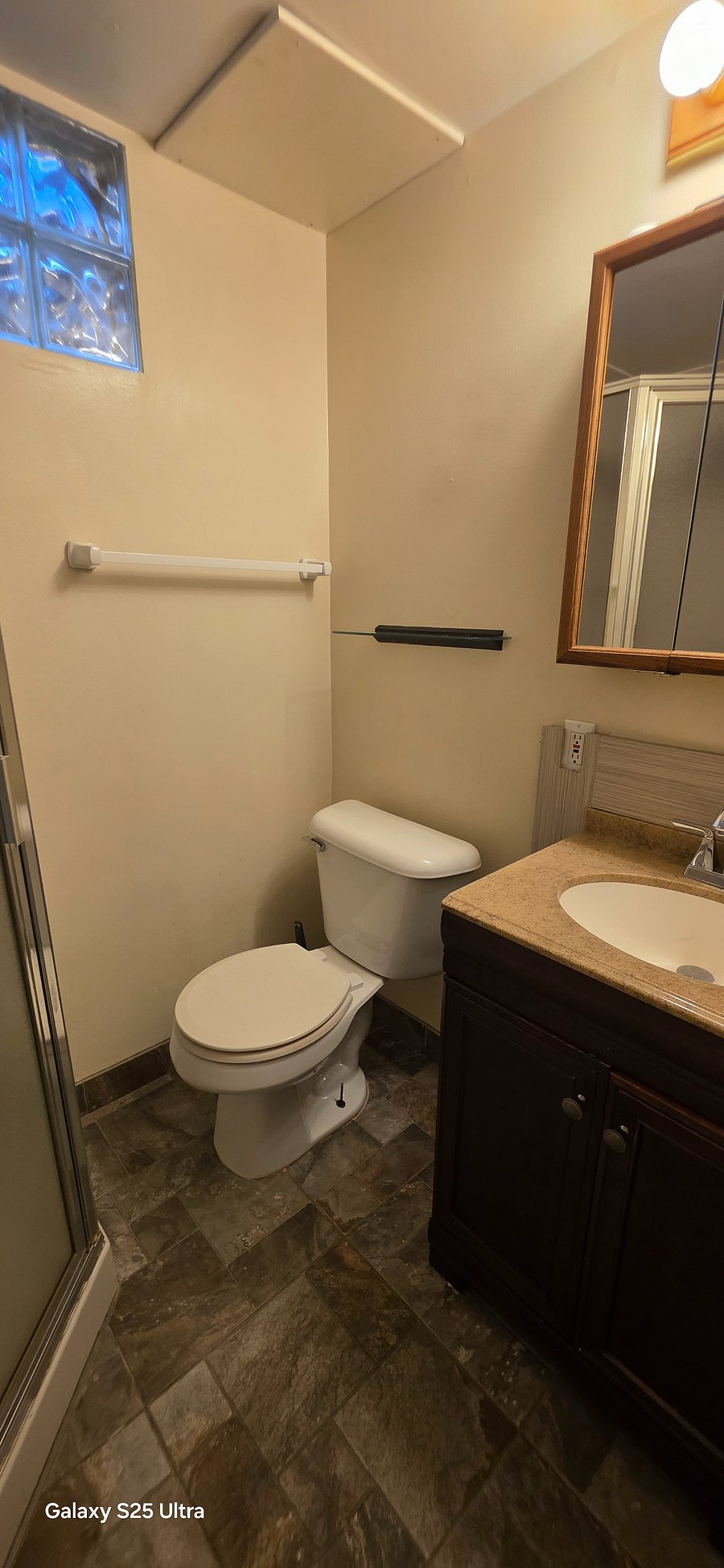 Private bathroom in basement.