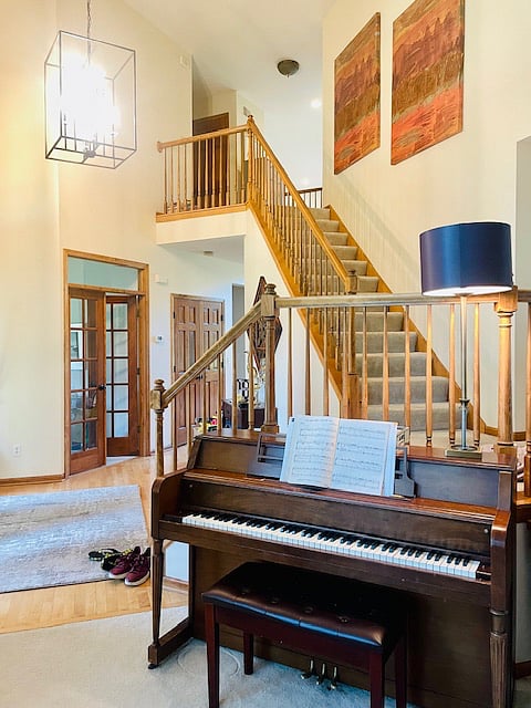 A piano for your use if you play.