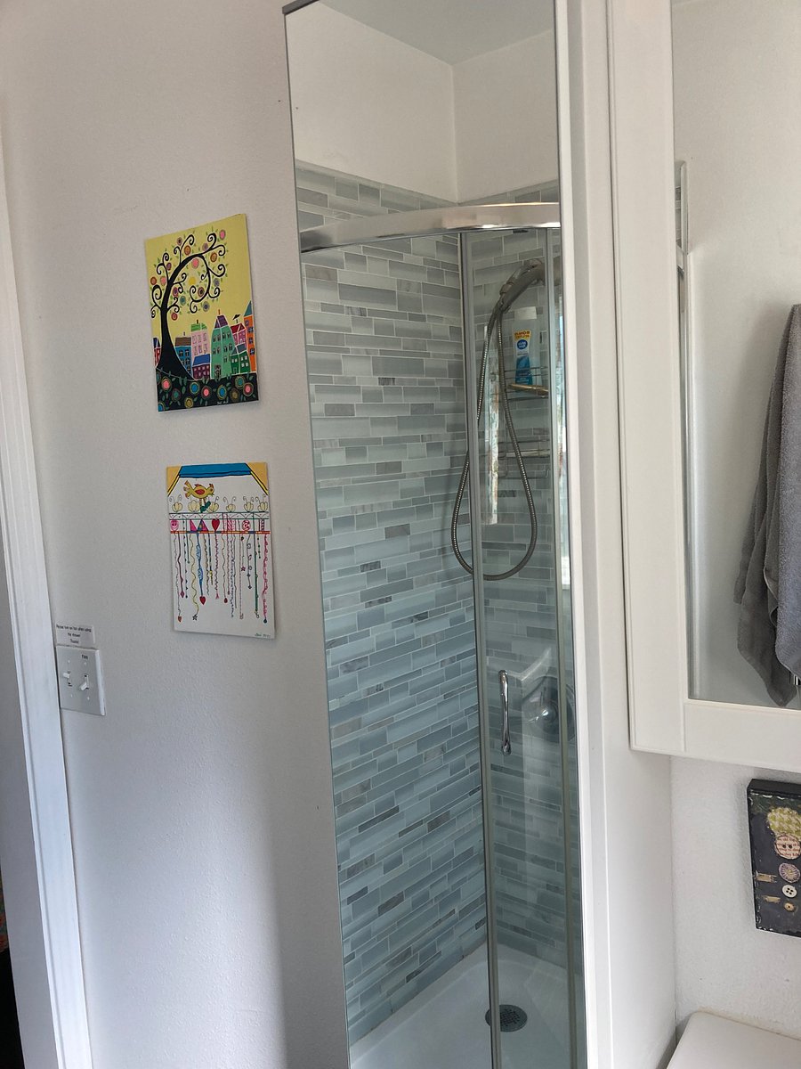 Very beautiful shower with tile