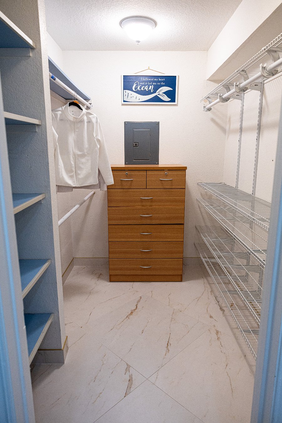 Extremely spacious Master Walk-in Closet with additional dresser