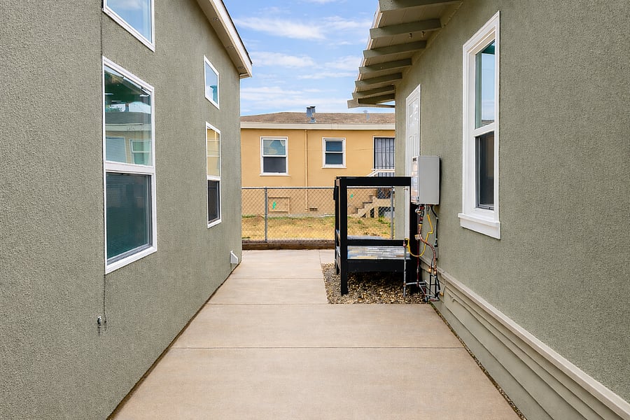 Outdoor patio area