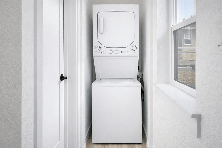 In unit washer for guest use
