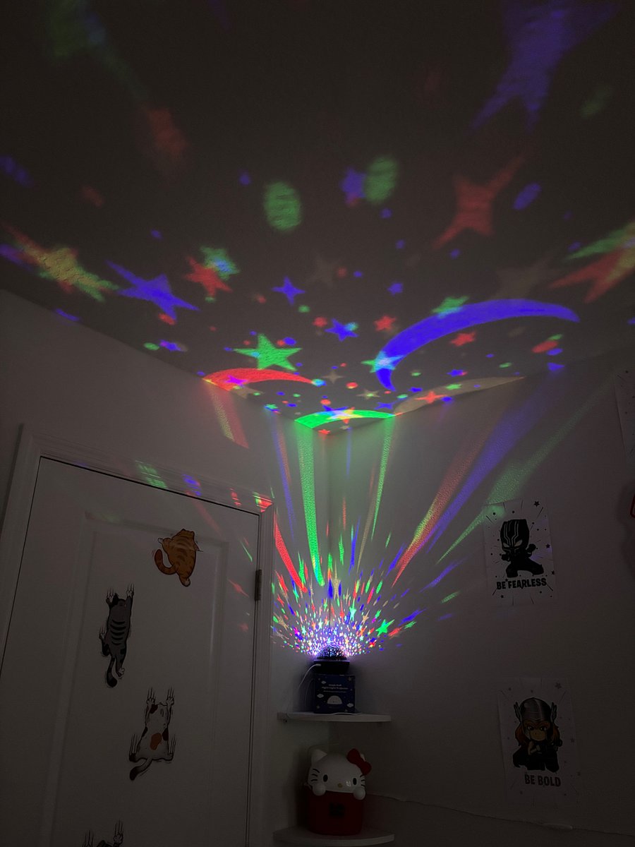 Starry starry night in kids room;)
