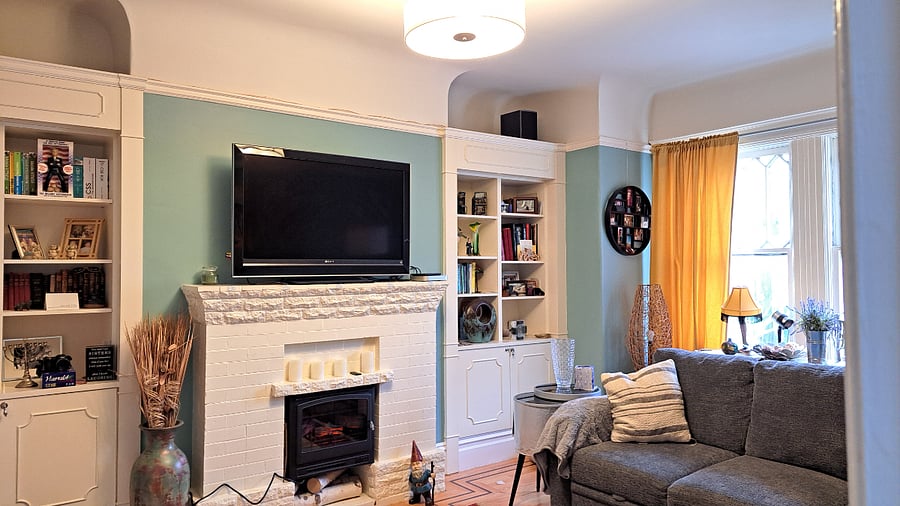 Living room, facing the street.