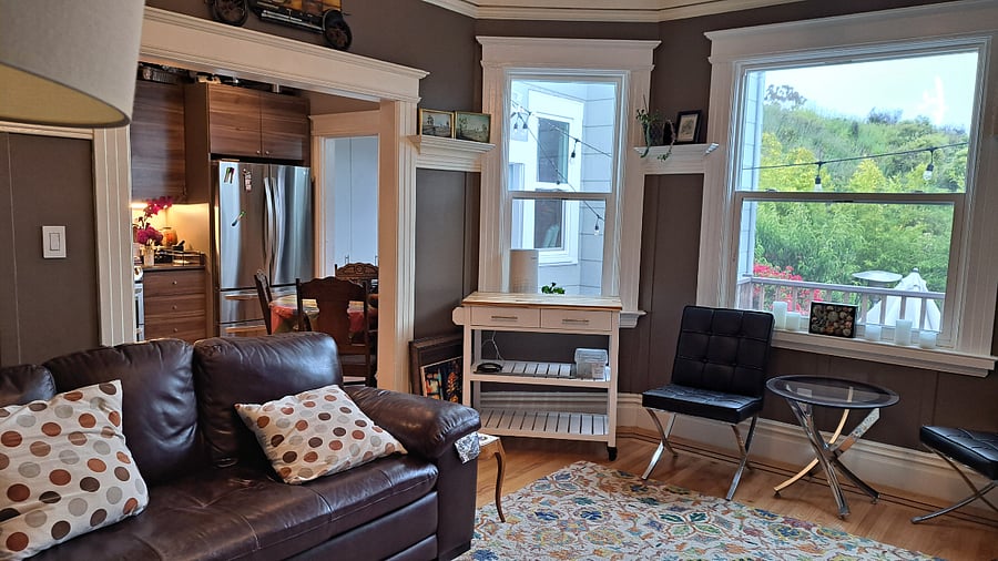 back living room, south facing.