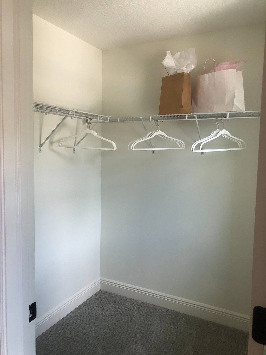 The upstairs bedrooms both have nice sized walk-in closets.