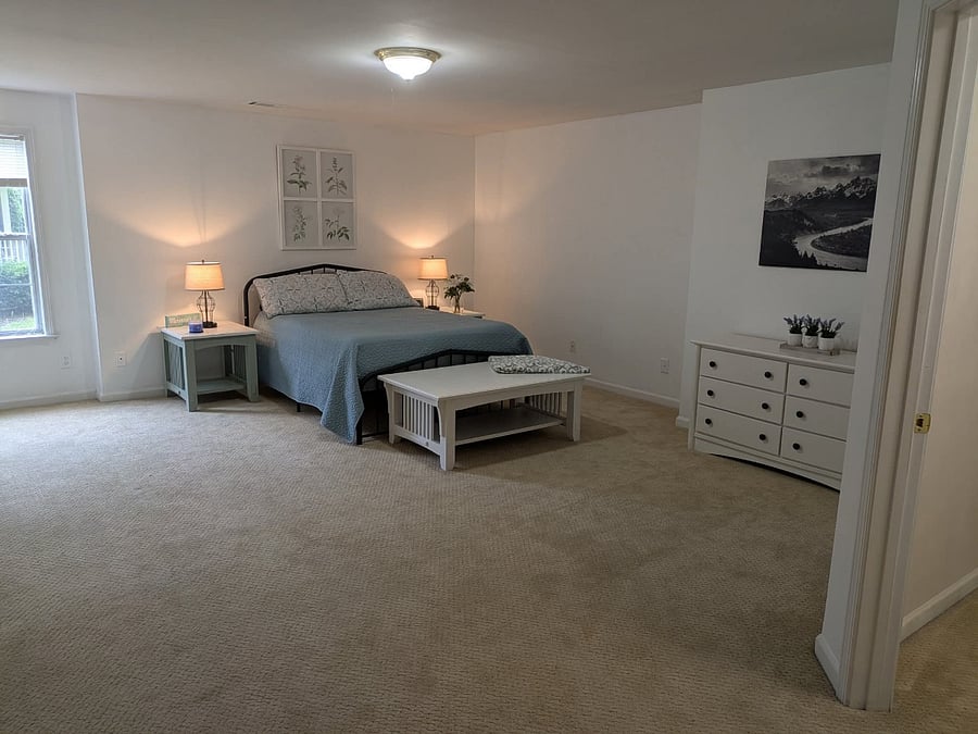 Huge main bedroom with walk-in closet and two additional closets