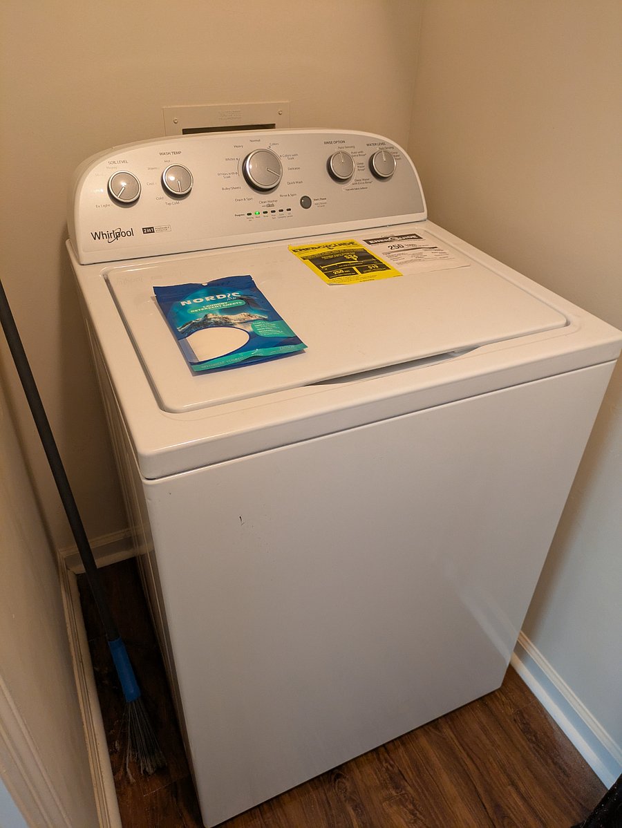 New clothes washer and dryer in May 2025