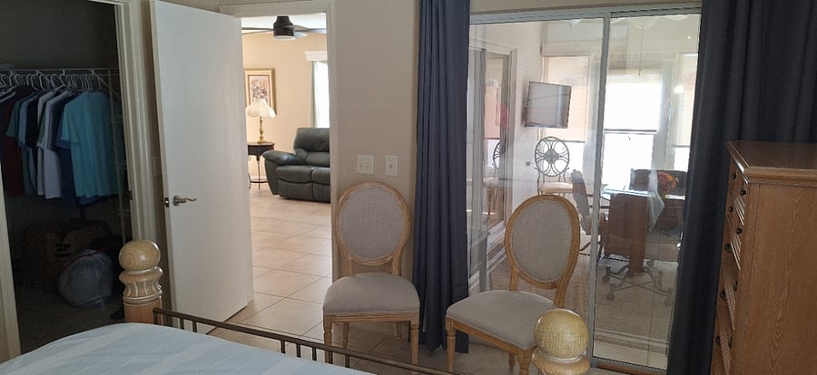 From Primary into living area and Lanai