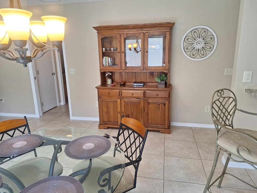 Display cabinet in Dining area