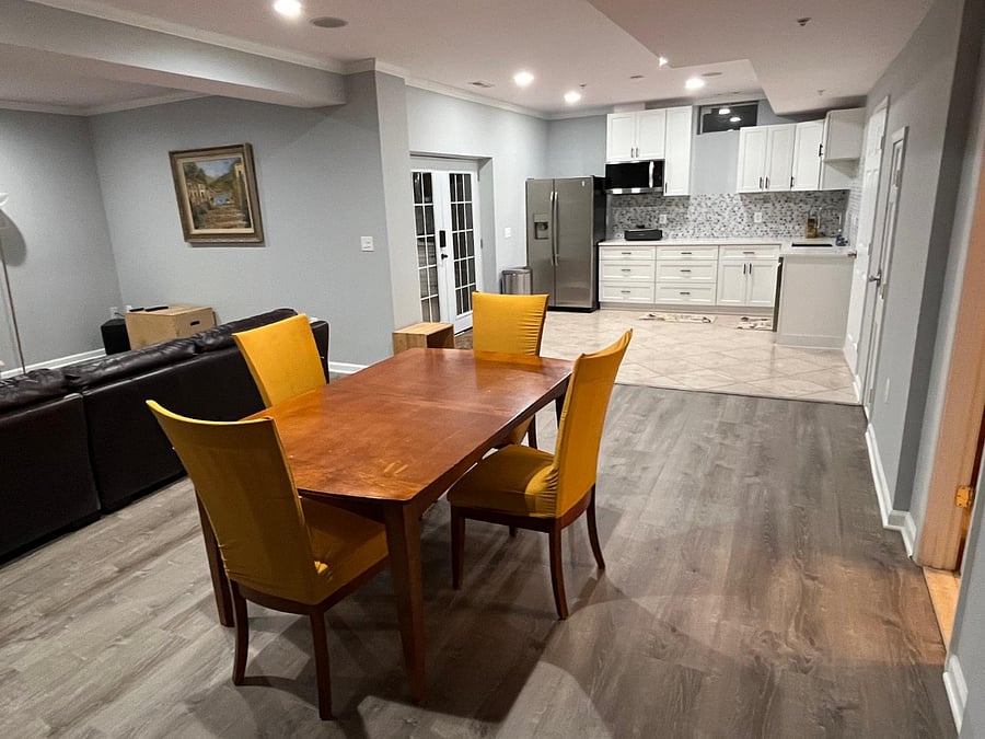 Dining room and kitchenette