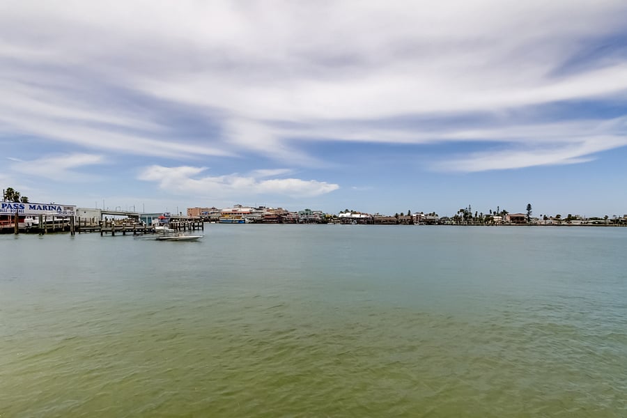 View of Johns Pass and Boca Ciega Bay