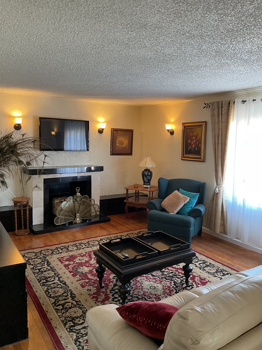 Upstairs den with TV. This room is off the three bedrooms