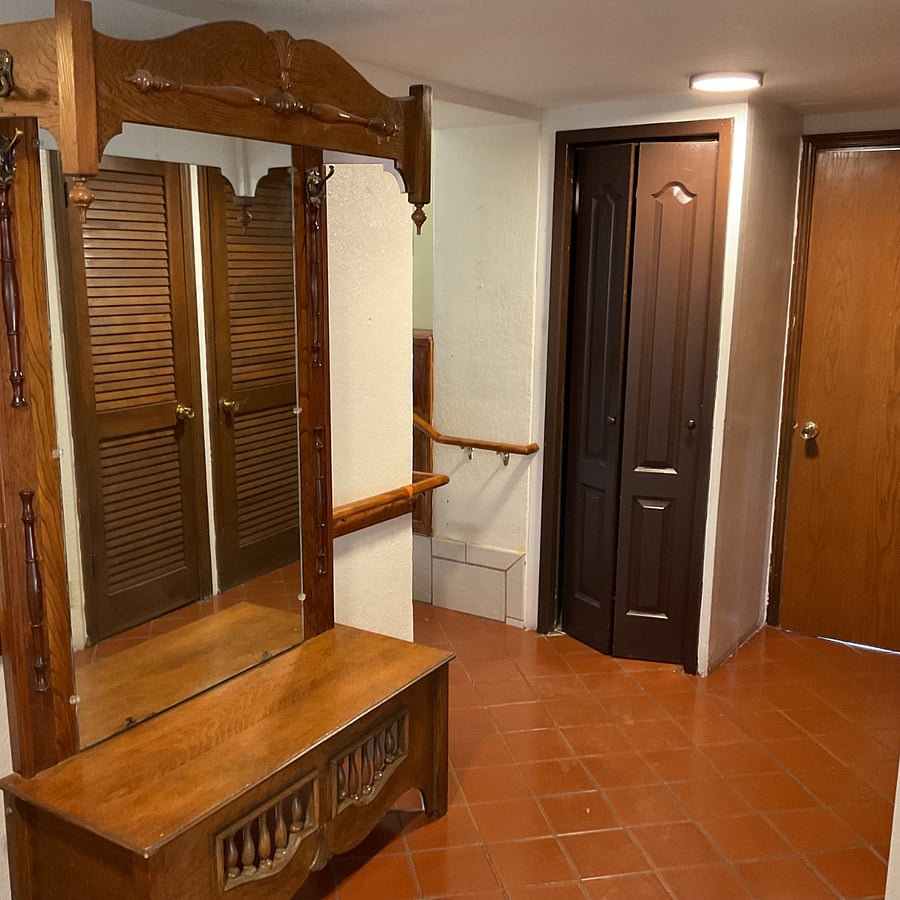 Utility closet next to laundry room