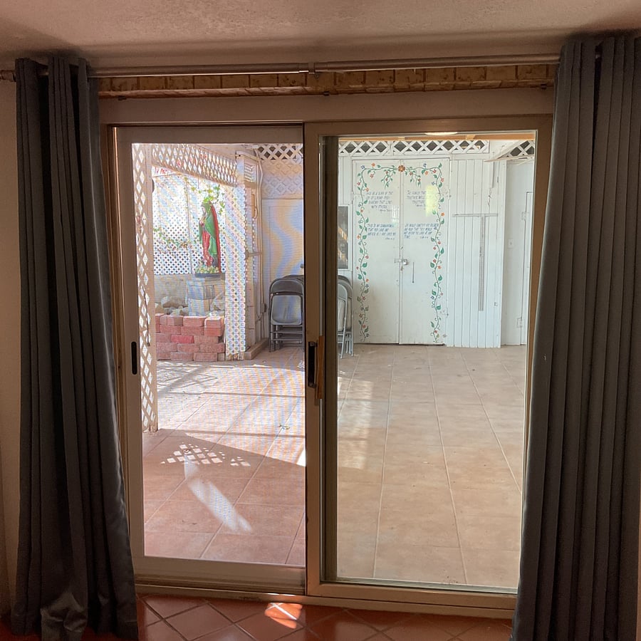 View to outside pation.