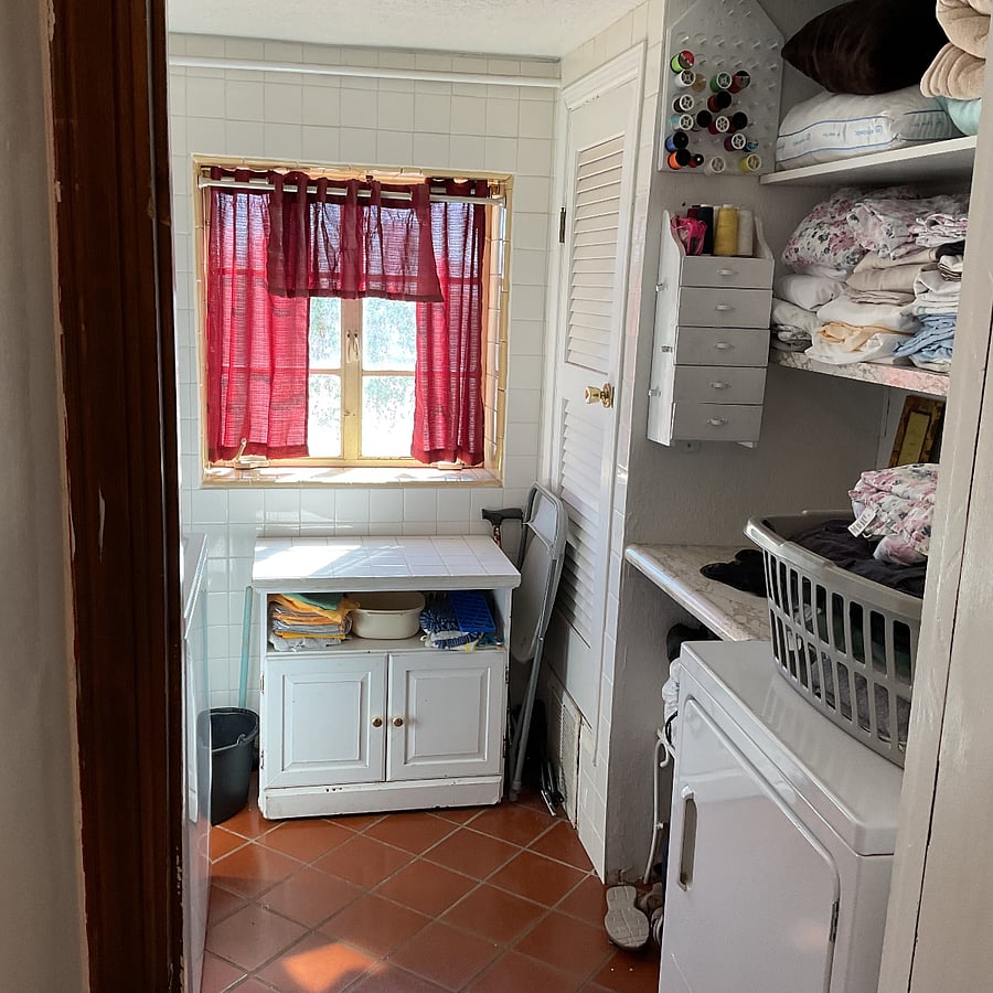 Laundry room with washer and dryer located on 1st floor