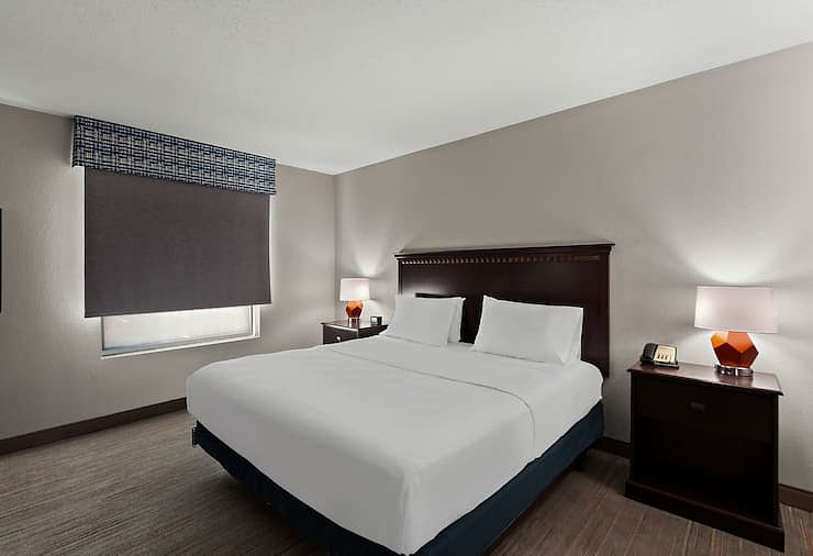 Room highlights
Sleeps 2/4
Mini refrigerator
Seating area with sofa sleeper
Sofa bed
Microwave
Coffee maker
LCD TV
40-inch HDTV
Hairdryer
Iron
Iron/ironing board