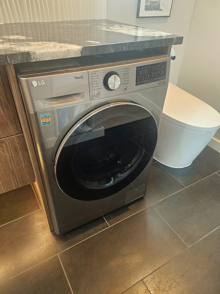 In unit combination washer/dryer for effortless convenience.