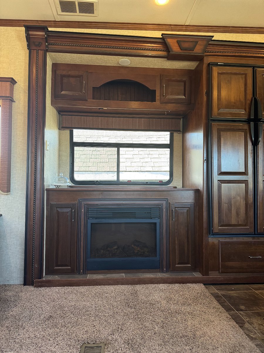 TV can be lowered into cabinet