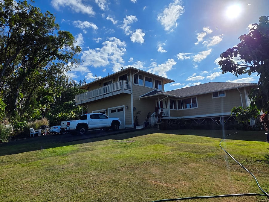view from front yard