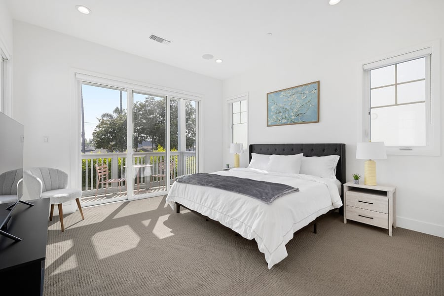 Primary room with king bed