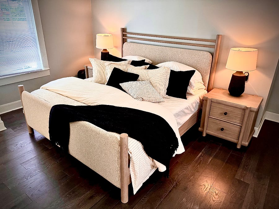 Primary Bedroom with Two Large Closets 