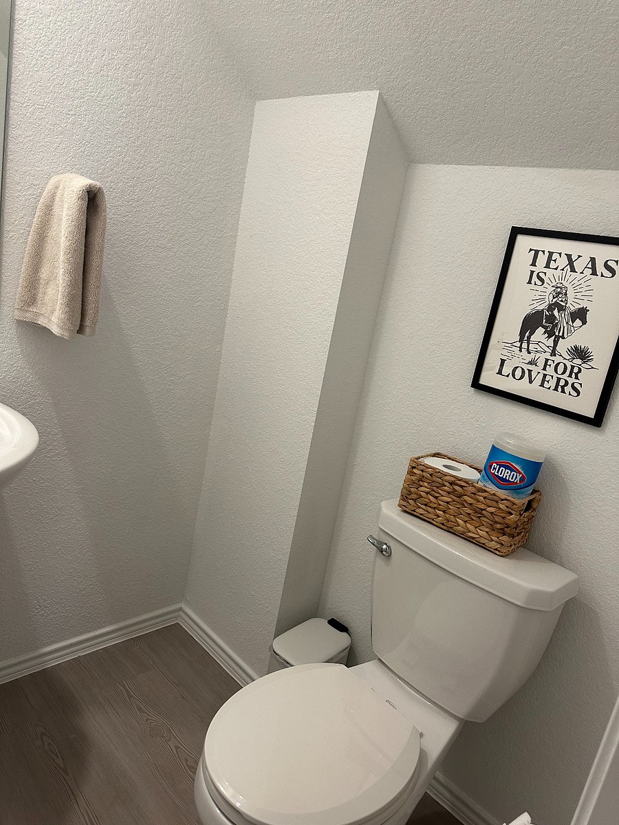 Half bath on the main level.