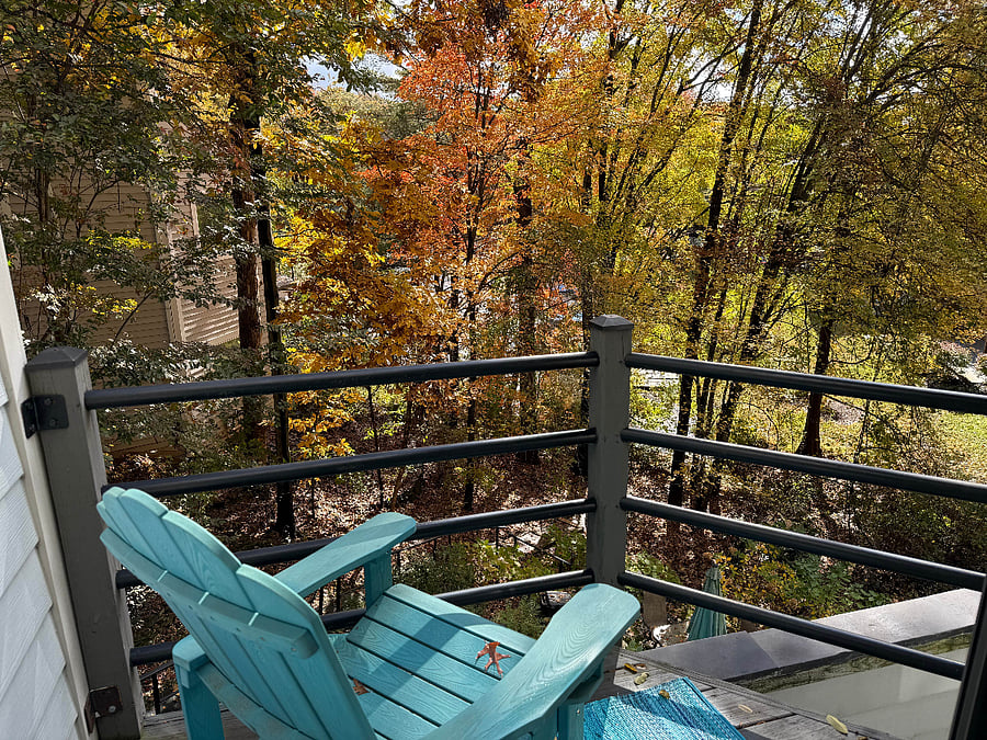 Private Deck only accessible via bedroom