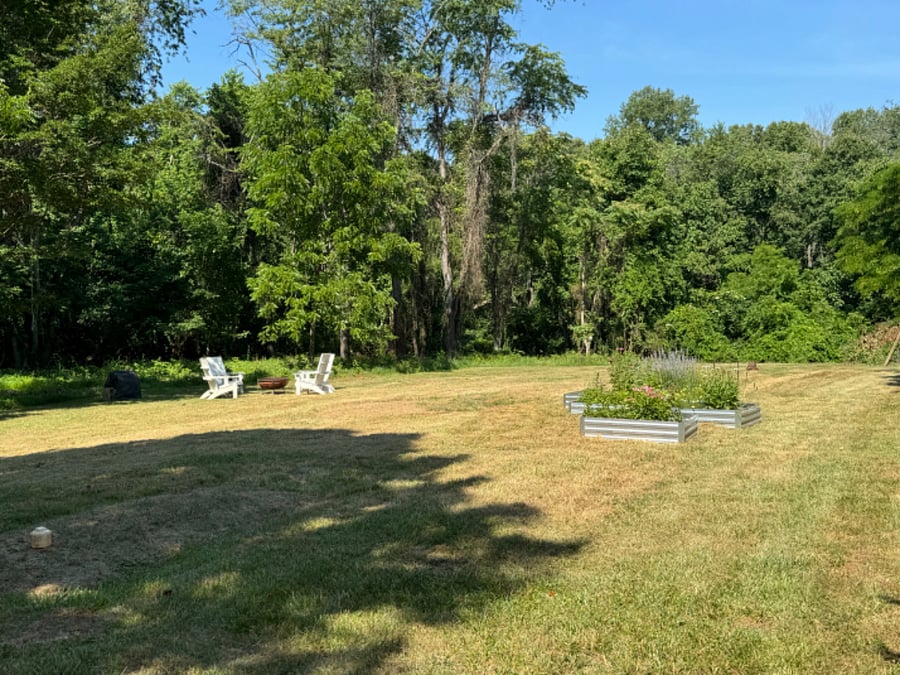 Fire pit area for the Studio.