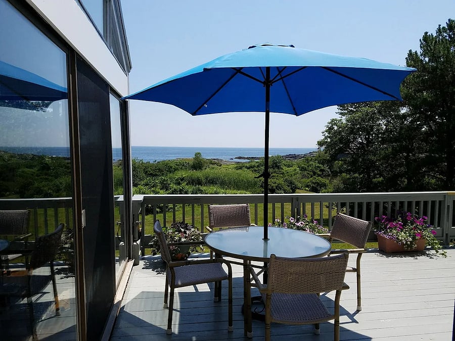 looking out from dining room