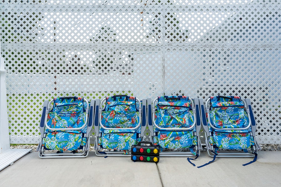 Chairs for the beach or concerts