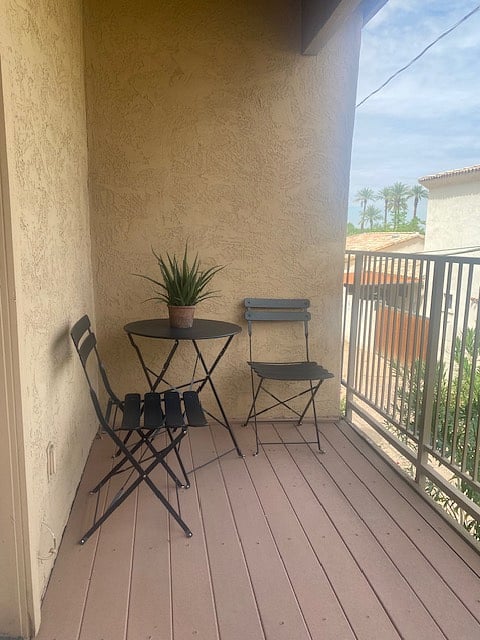 Back patio siting area
