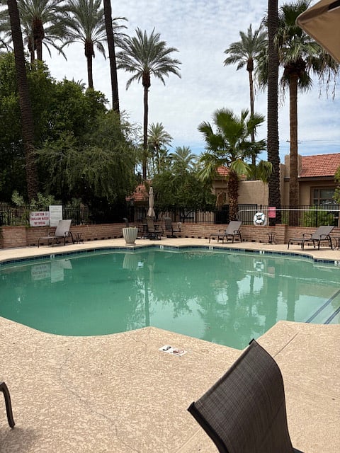Gated pool area