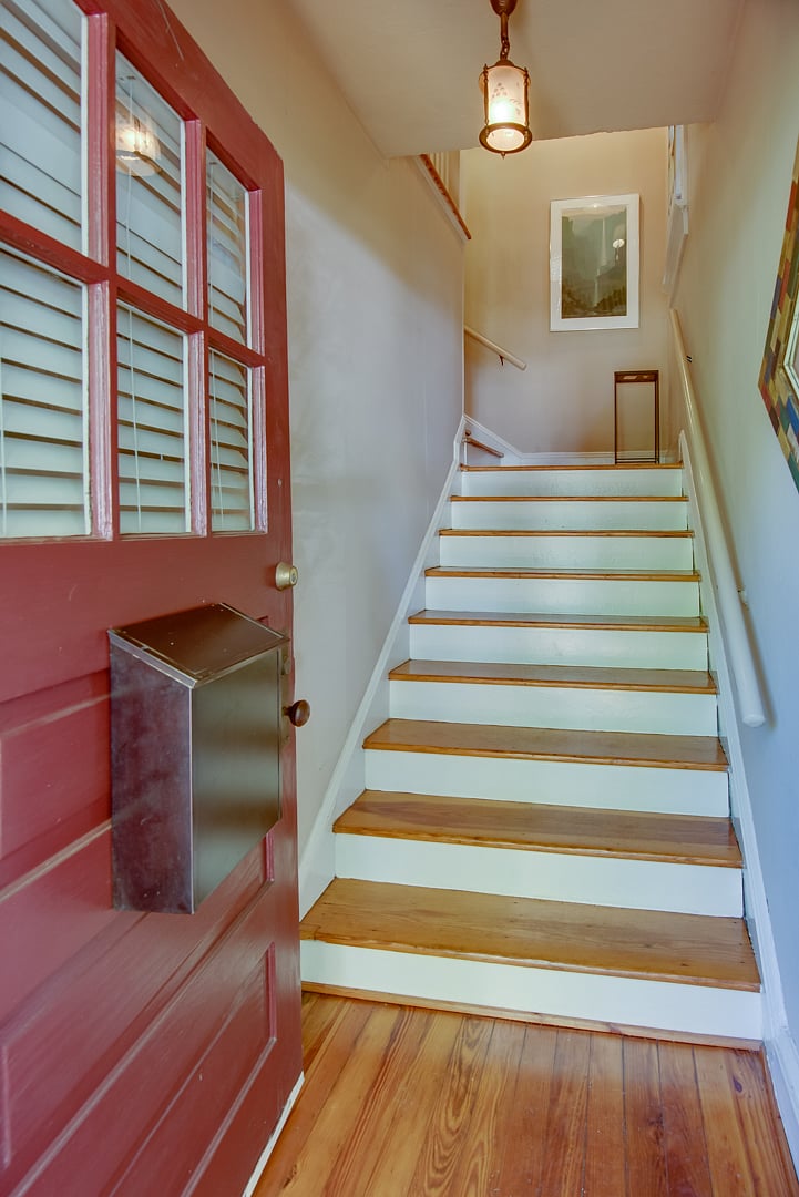 The property requires climbing stairs