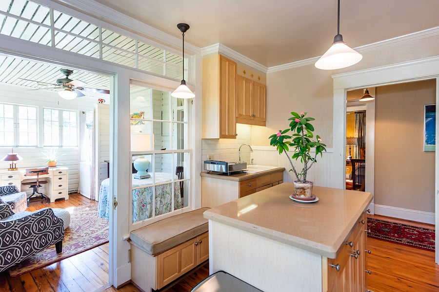 Kitchen
+Microwave
+Refrigerator
+New oven as of 2025
+Portable dishwasher