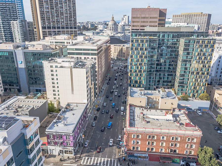 Downtown Central Location with Immediate proximity to Bus and Train Lines