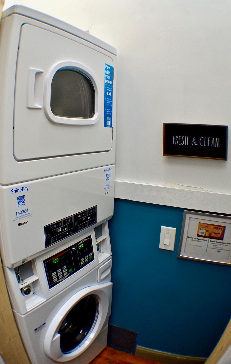 On property - 2 sets of washer dryers